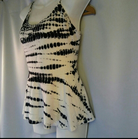 Guess Boho Knit Sleeveless Tie-dye Blouse, S - Picture 4 of 5